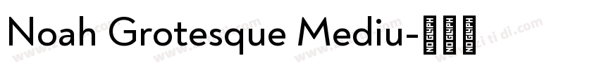 Noah Grotesque Mediu字体转换
